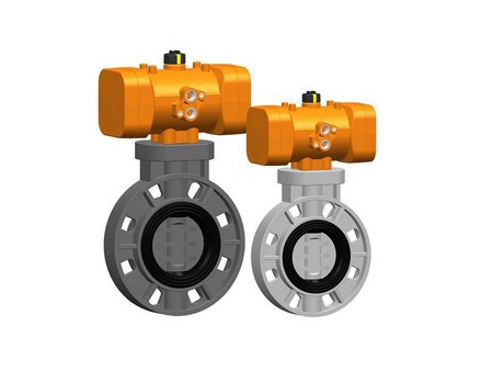 Pneumatic Actuated Butterfly Valve, KV402