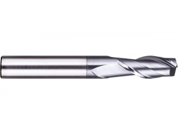 S-R2  Solid Carbide End Mill for Stainless Steel Machining - Corner Radius - 2 Flutes