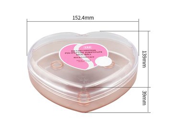 330ml IML Box with Lid, Heart Shape, CX049