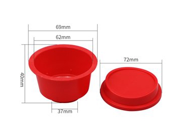 80ml IML Portion Cup with Lid, Red Color, CX010