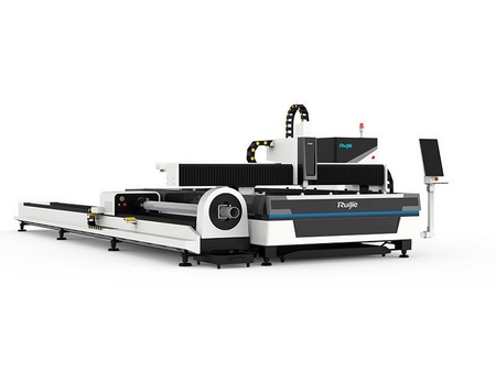 Sheet & Tube Fiber Laser Cutting Machine with Exchange Table, RJ-3015ET