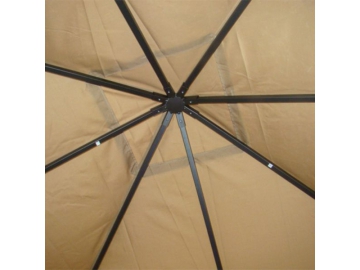 10' x 10' Soft Top Gazebo (Polyester Fabric) with Galvanized Steel Frame