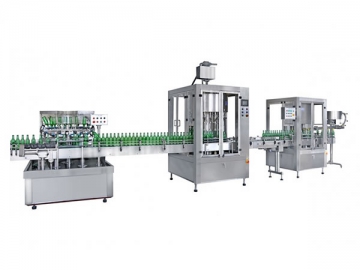 Computer Controlled Liquid Bottle Rinsing, Filling and Capping Line, CDP-24B