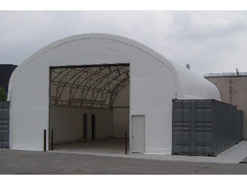 Dome and Container Shelter