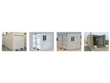 Shipping Container With Side and End Open Doors