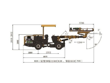 Hydraulic Tunneling Drilling Rig, KJ311-4