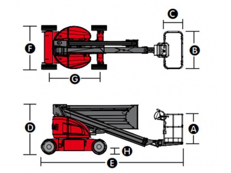 Self-Propelled Articulated Boom Lift, HZ160/HZ160J