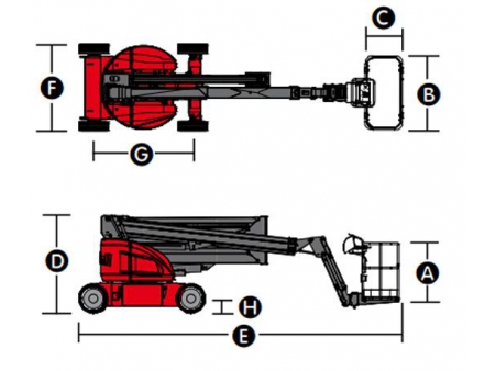 Self-Propelled Articulated Boom Lift, HZ160/HZ160J