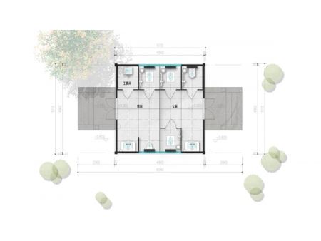 Prefabricated Smart Public Toilets, 48/60/72 Series