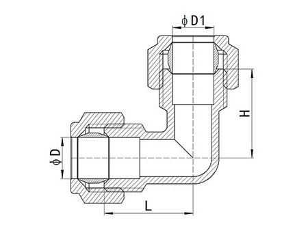 HS320 Brass Compression Fitting