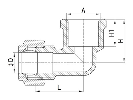 HS320 Brass Compression Fitting