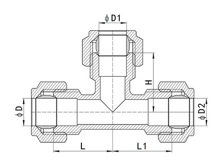 HS320 Brass Compression Fitting