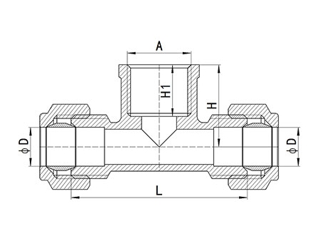 HS320 Brass Compression Fitting