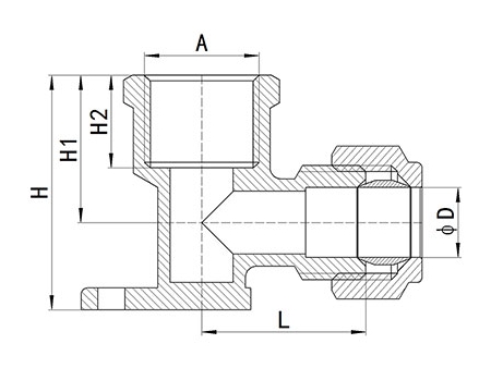 HS320 Brass Compression Fitting