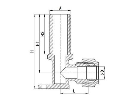 HS320 Brass Compression Fitting