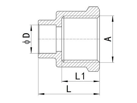 HS340 Brass End-feed Fitting