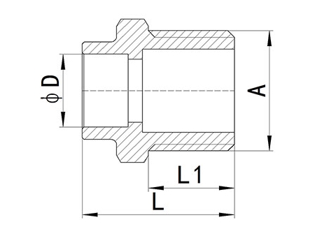 HS340 Brass End-feed Fitting