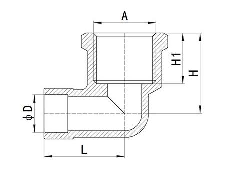 HS340 Brass End-feed Fitting