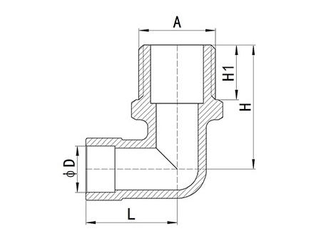 HS340 Brass End-feed Fitting