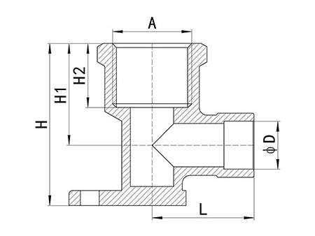 HS340 Brass End-feed Fitting