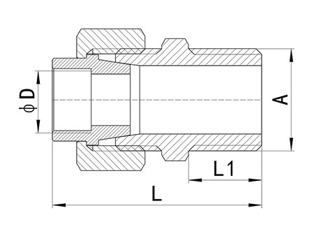 HS340 Brass End-feed Fitting