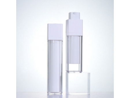 White Twist-Up Airless Bottle, PMMA-JS