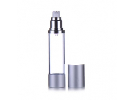 Silver & Clear Airless Bottle