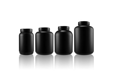 Black Soft Touch HDPE Bottle