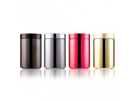 Chrome Plastic Canister