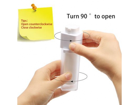 White Twist-Up Airless Bottle, PMMA-JS