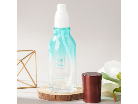 Oval Shoulder Glass Bottle, Glass-LK