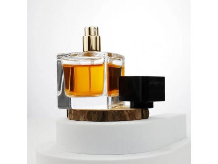 Clear Square Perfume Bottle, JS