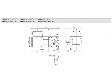 90mm 40W  Induction Motor