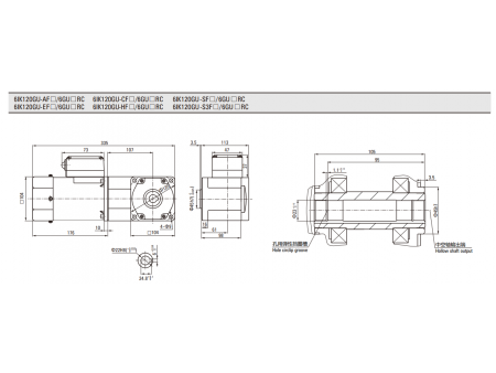 104mm 120W  Induction Motor