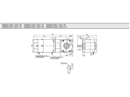 90mm 60W  Brake Motor