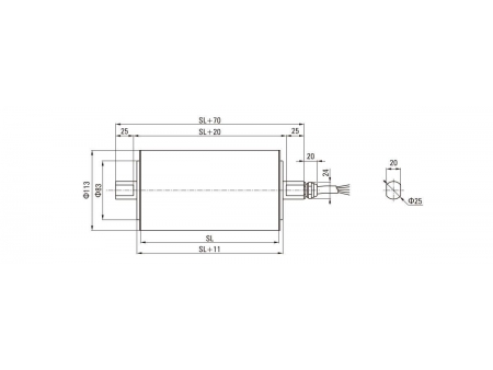 DM113  AC Drum Motor