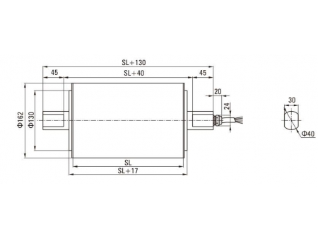 DM165  AC Drum Motor