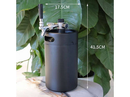 4L Double Wall Keg with CO₂ Dispenser