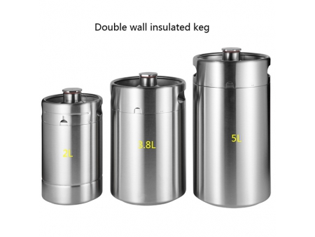 4L Double Wall Keg with CO₂ Dispenser