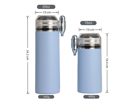 750ml Portable Stainless Steel Vacuum Sparkling Water Maker