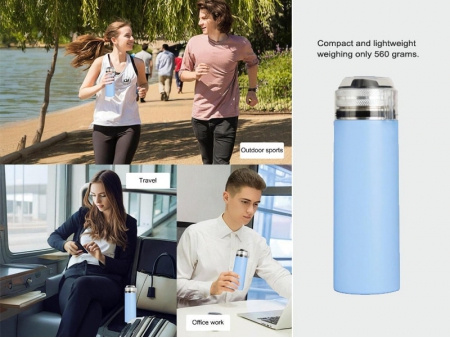 750ml Portable Stainless Steel Vacuum Sparkling Water Maker