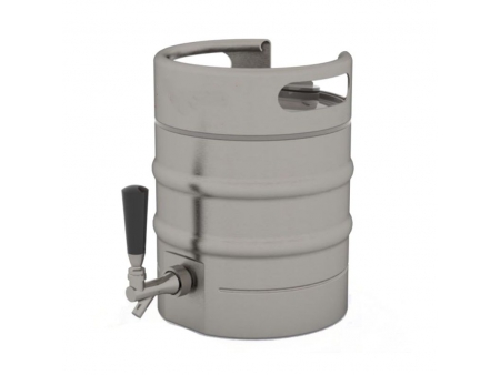 3.8L Stainless Steel Vacuum Insulated Beer Keg with Bottom Tap