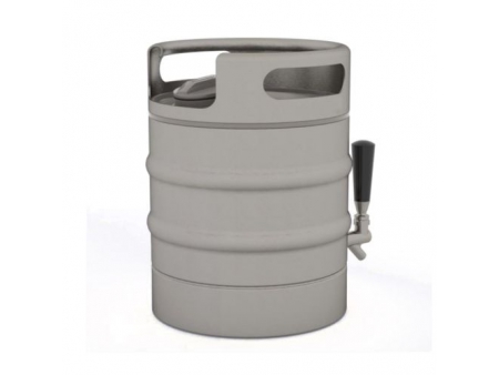 3.8L Stainless Steel Vacuum Insulated Beer Keg with Bottom Tap