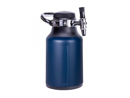 1.9L Double Wall Vacuum Insulated Growler with CO2 Draft System