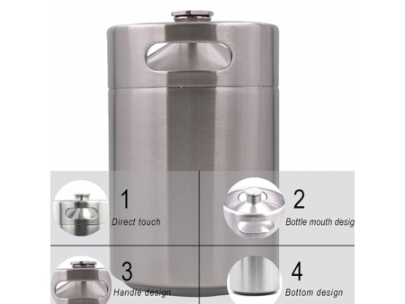 5L Single Wall Mini Keg