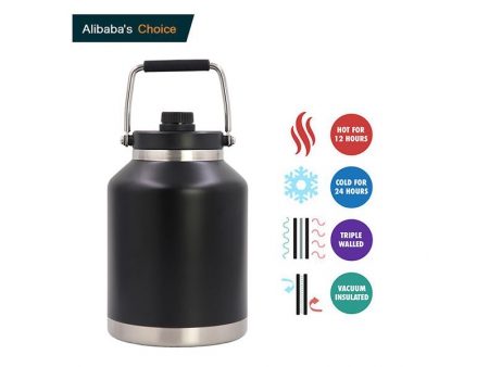 5L Stainless Steel Vacuum Jug with Screw lid & Handle