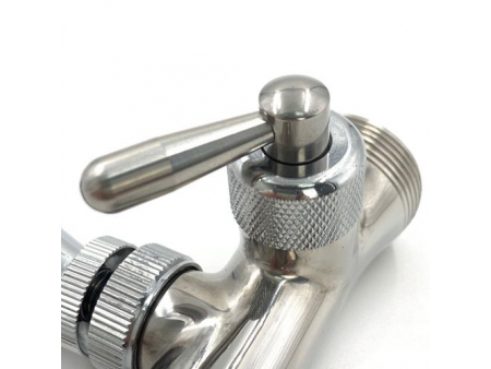 Flow Control Stainless Steel Beer Faucet with Short Spout