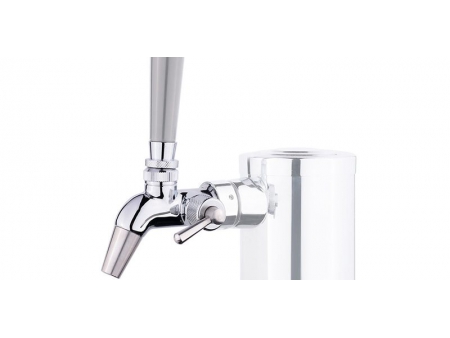 Flow Control Stainless Steel Beer Faucet with Short Spout