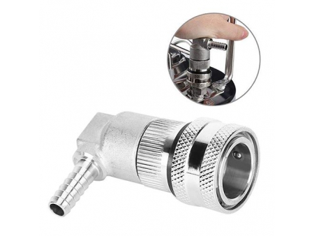 Liquid-out Stainless Steel Ball Lock Quick Disconnect with 1/4'' Barb