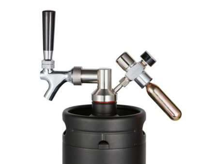 Stainless Steel Mini Keg Beer Dispenser with 30psi Safe Pressure Valve